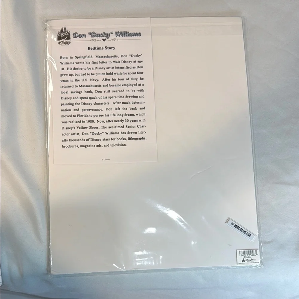 Disney, RARE, Celebration of the Mouse Art Print, Authentic, Bedtime Story, NWT